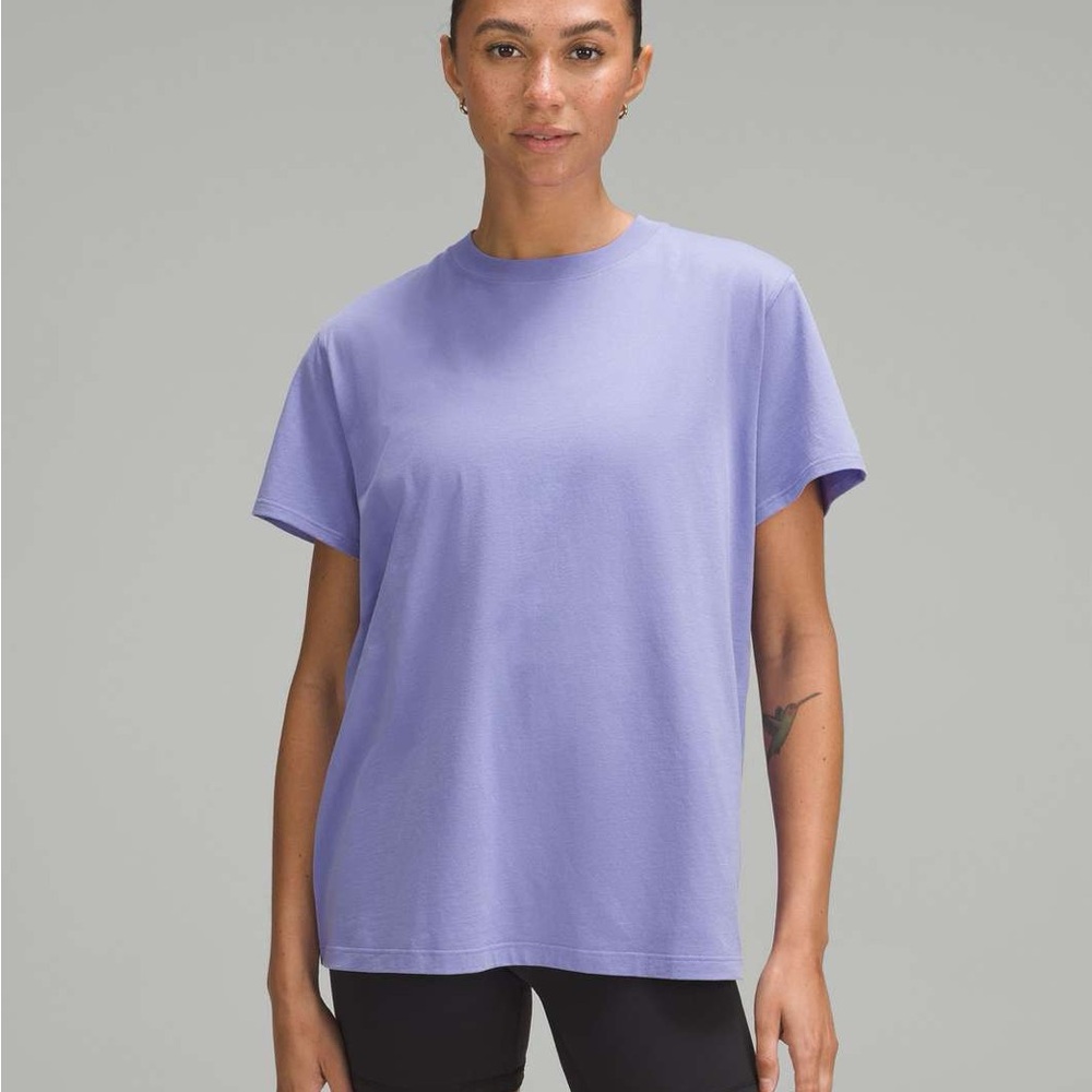 Lululemon All Yours Cotton Tee (Dark Lavender)